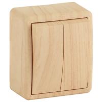 купить Эксперт сосна выключатель 2кл открытая 10А IP20  в Иванове Эксперт сосна выключатель 2кл открытая 10А IP20