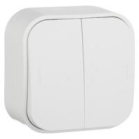 купить Кутео белый переключатель 2кл открытая 10А IP20  в Иванове Кутео белый переключатель 2кл открытая 10А IP20