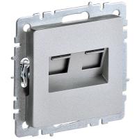 купить Брайт алюминий розетка RJ45 скрытая 2-ая  в Иванове Брайт алюминий розетка RJ45 скрытая 2-ая