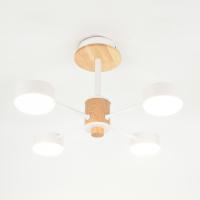 Светильник потолочный (люстра) 4*15Вт GX53 белый/дерево