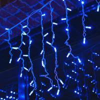 купить Гирлянда бахрома 3*0,7м синий 200свд IP67 белый провод эффект мерцания каучук в Иванове Гирлянда бахрома 3*0,7м синий 200свд IP67 белый провод эффект мерцания каучук