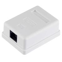 Рексант белый розетка RJ45 открытая 1-ая  