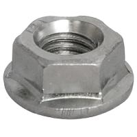 Гайка М6 шестигранная с фланцем цинк 10шт