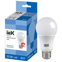 Лампа светодиодная 220В Е27 25Вт 6500К 2500лм стандарт А80 матовая IEK 