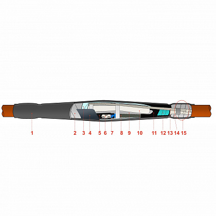 Кабельная муфта 3СТп-10У-25...50