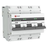 Автомат 3Р 20А C 10кА ВА47-100 EKF PROxima 