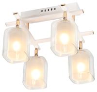 купить Светильник потолочный (люстра) 4*40Вт E27 белый/золото  в Иванове Светильник потолочный (люстра) 4*40Вт E27 белый/золото