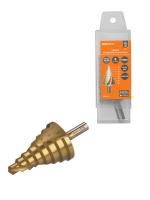 купить Сверло по металлу ступенчатое 10,0-45,0мм шаг 4мм HSS TDM в Иванове Сверло по металлу ступенчатое 10,0-45,0мм шаг 4мм HSS TDM