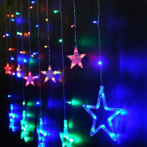 купить Гирлянда занавес 2*1м мульти 138свд с контроллером IP20 прозрачный провод 8 режимов в Иванове Гирлянда занавес 2*1м мульти 138свд с контроллером IP20 прозрачный провод 8 режимов