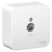 купить Бланка белый розетка TV оконечная открытая 1-ая  в Иванове Бланка белый розетка TV оконечная открытая 1-ая