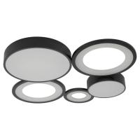 купить Светильник потолочный (люстра) свд 110Вт 3000К-6000К 5395лм белый/черный пульт диммер  в Иванове Светильник потолочный (люстра) свд 110Вт 3000К-6000К 5395лм белый/черный пульт диммер