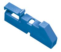 Изолятор шины на DIN рейку син.