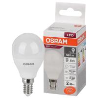 купить Лампа шар свд Е14 7Вт 4000К 560лм P45 матовый Osram в Иванове Лампа шар свд Е14 7Вт 4000К 560лм P45 матовый Osram