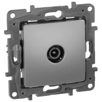 купить Этика алюминий розетка TV проходная скрытая 1-ая  в Иванове Этика алюминий розетка TV проходная скрытая 1-ая