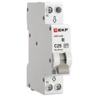 Дифавтомат 2Р 25А C тип AC 30мА 6кА 1мод АВДТ-63М EKF