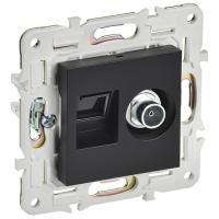 купить SKANDY Роз. двойная TV+RJ45 кат.5E SK-A14Bl черн. IEK в Иванове SKANDY Роз. двойная TV+RJ45 кат.5E SK-A14Bl черн. IEK