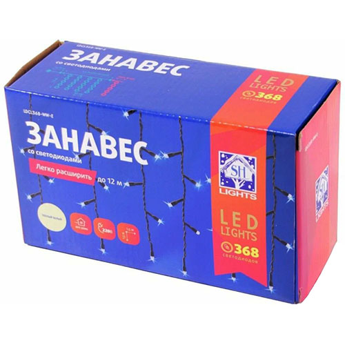 купить Гирлянда занавес 1,5*1,5м теплый белый 368свд IP20 прозрачный провод (до 8мод) в Иванове Гирлянда занавес 1,5*1,5м теплый белый 368свд IP20 прозрачный провод (до 8мод)