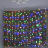 купить Гирлянда занавес 3*3м мульти 300свд с контроллером IP20 прозрачный провод 8 режимов в Иванове Гирлянда занавес 3*3м мульти 300свд с контроллером IP20 прозрачный провод 8 режимов