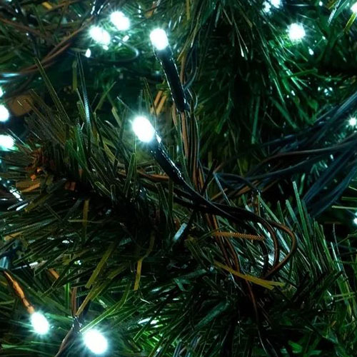 купить Гирлянда нить 5м белый 50свд с контроллером IP20 зеленый провод 8 режимов в Иванове Гирлянда нить 5м белый 50свд с контроллером IP20 зеленый провод 8 режимов