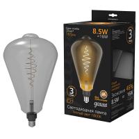 Лампа декор свд Е27 8,5Вт 1800К 165лм ST164 серая филамент Gauss 