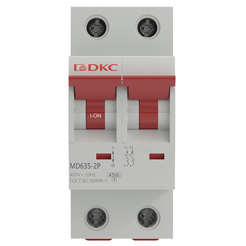 Автомат 2Р 10А C 4,5кА MD63S DKC YON max 