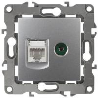 купить ЭРА12 алюминий механизм RJ45+TV скрытая 1-ая   в Иванове ЭРА12 алюминий механизм RJ45+TV скрытая 1-ая