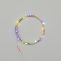 купить Гирлянда нить 2м мультицвет 20свд IP20 медный провод Роса с крупн.каплями, на батарейках (в компл.) в Иванове Гирлянда нить 2м мультицвет 20свд IP20 медный провод Роса с крупн.каплями, на батарейках (в компл.)