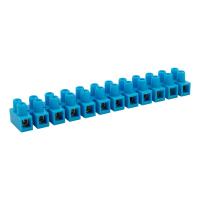 Клеммник ЗВИ 16А 12пар 12мм2 нг синий Rexant 10шт