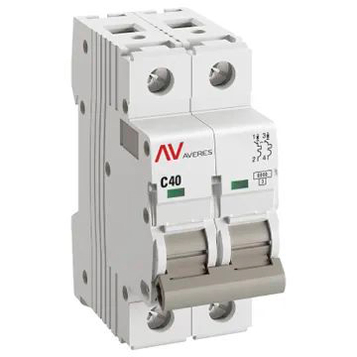 купить Автомат 2Р 40А C 6кА AV-6 EKF Averes  в Иванове Автомат 2Р 40А C 6кА AV-6 EKF Averes