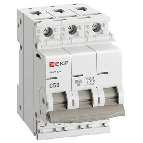 Автомат 3Р 50А C 4,5кА ВА47-63N EKF PROxima 
