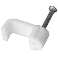 купить Скоба прямоугольная 12мм пластик  Rexant 50шт в Иванове Скоба прямоугольная 12мм пластик  Rexant 50шт