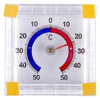 Термометр уличный на липучке -50°...+50°С пластик 70-0580