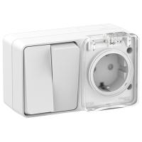 купить Атлас Профи белый блок Р+В2кл открытая горизонтально IP54  в Иванове Атлас Профи белый блок Р+В2кл открытая горизонтально IP54