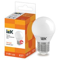 купить Лампа свд 220В E27 9Вт 3000К 810лм шар G45 матовая IEK  в Иванове Лампа свд 220В E27 9Вт 3000К 810лм шар G45 матовая IEK