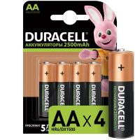 купить Аккумулятор AA(пальчик) 2500mAh 1,2В BL4 Duracell в Иванове Аккумулятор AA(пальчик) 2500mAh 1,2В BL4 Duracell