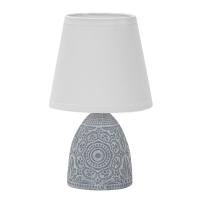 Светильник настольный 1*40Вт E14 серый Uniel орнамент