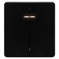 купить Миле Раунд черный выключатель 2кл с подсветкой скрытая 10А IP20  в Иванове Миле Раунд черный выключатель 2кл с подсветкой скрытая 10А IP20