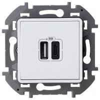 купить Инспириа белый розетка USB скрытая 2-ая тип А-С 240В/5В 3000мА в Иванове Инспириа белый розетка USB скрытая 2-ая тип А-С 240В/5В 3000мА