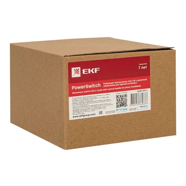 Рубильник 3Р 160А PowerSwitch EKF  