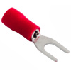 купить Наконечник вилка 0,5-1,5мм2 4мм изолированный красный ПВХ НВИ 20шт в Иванове Наконечник вилка 0,5-1,5мм2 4мм изолированный красный ПВХ НВИ 20шт