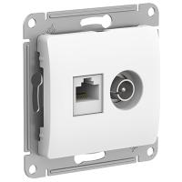 купить Глосса белый розетка RJ45+TV скрытая 2-ая   в Иванове Глосса белый розетка RJ45+TV скрытая 2-ая