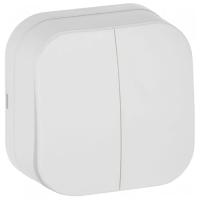 купить Глори белый выключатель 2кл открытая 10А IP20   в Иванове Глори белый выключатель 2кл открытая 10А IP20