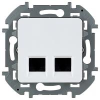 купить Инспириа белый розетка RJ45 скрытая 2-ая Cat6 UTP в Иванове Инспириа белый розетка RJ45 скрытая 2-ая Cat6 UTP