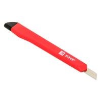 купить Нож технический с выдвижным лезвием 9мм пластик EKF Master в Иванове Нож технический с выдвижным лезвием 9мм пластик EKF Master