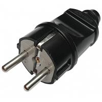 купить Вилка 16А прямая заземление черный пластик IP20 IN HOME 4240 в Иванове Вилка 16А прямая заземление черный пластик IP20 IN HOME 4240