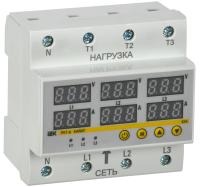 Реле напряжения и тока 3ф 63А 5мод РНТ-д IEK с дисп.