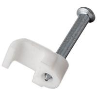 купить Скоба прямоугольная 10мм пластик  Rexant 50шт в Иванове Скоба прямоугольная 10мм пластик  Rexant 50шт