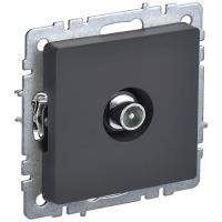 купить Брайт графит розетка TV проходная скрытая 1-ая  в Иванове Брайт графит розетка TV проходная скрытая 1-ая