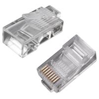 купить Разъем Jack компьютерный RJ45 8(8) Cat5e прозрачный  в Иванове Разъем Jack компьютерный RJ45 8(8) Cat5e прозрачный