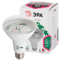 Фито лампа свд 220В Е27 16Вт стандарт прозрачная красно-синий ЭРА для рассады